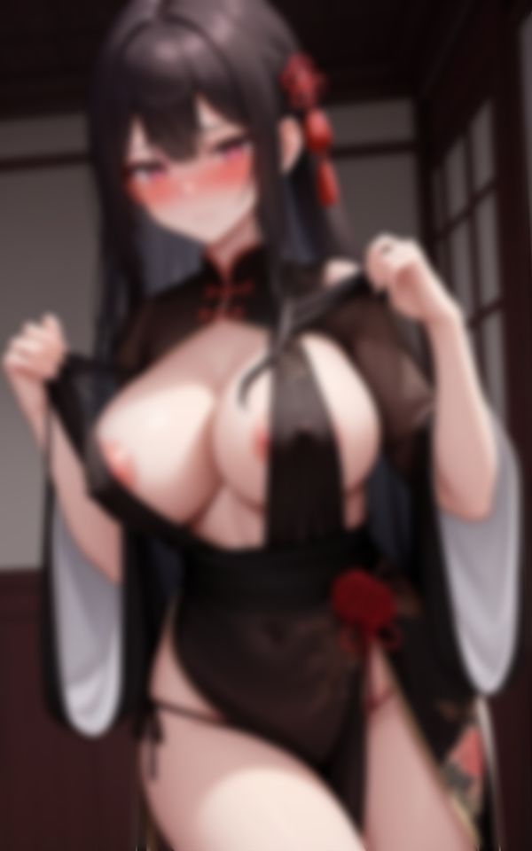 欲情してる爆乳淫乱コスプレチャイナ娘禁断の色仕掛け - サンプル画像 3