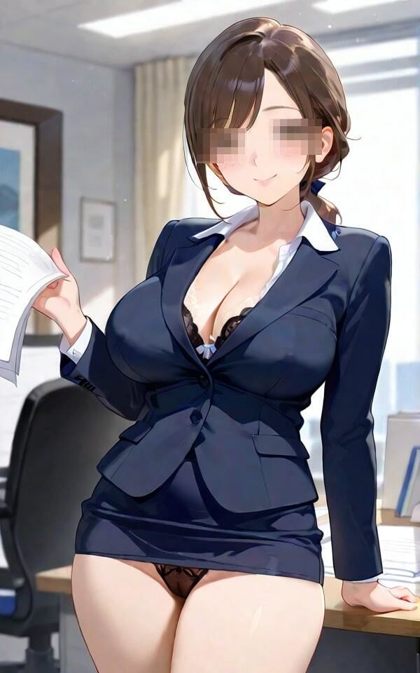 魅惑の新入社員  大胆おっぱいで挑発 - サンプル画像 1