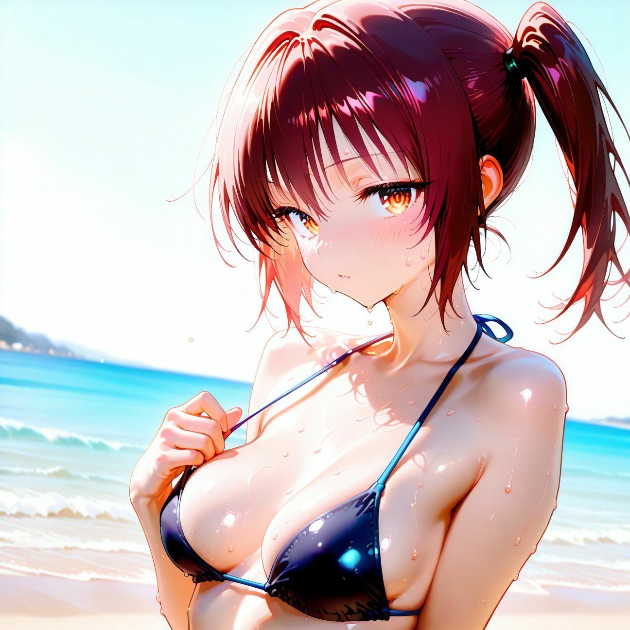 【part1】年下彼女と浜辺で濃厚イチャらぶセックス - サンプル画像 2