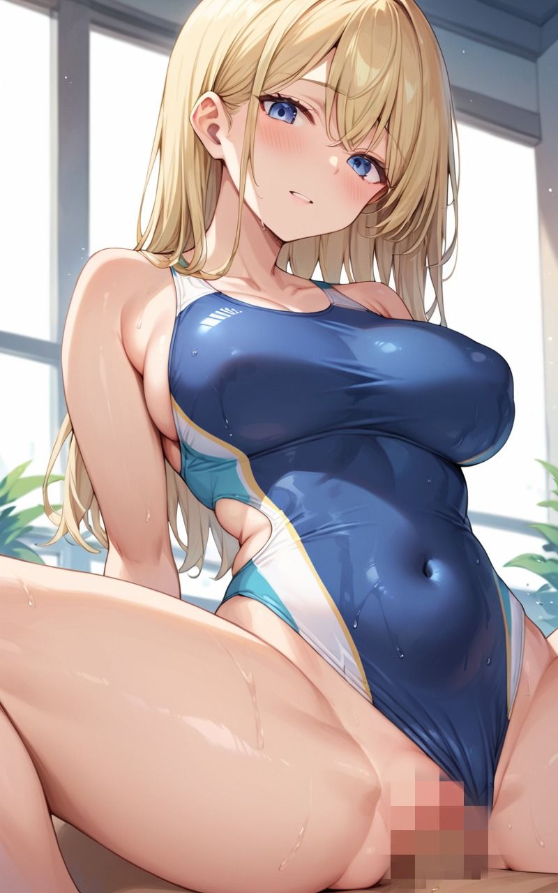 金髪水泳部員とヤリまくり部内生ハメsex - サンプル画像 3