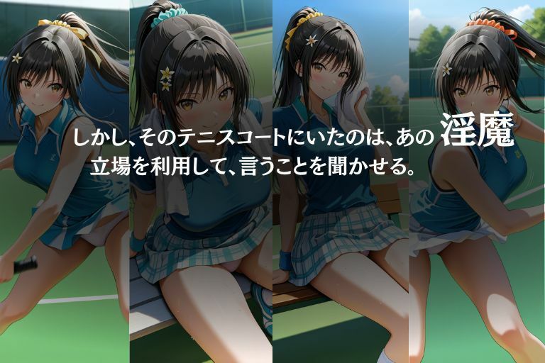 テニスコートの淫魔2 - サンプル画像 2