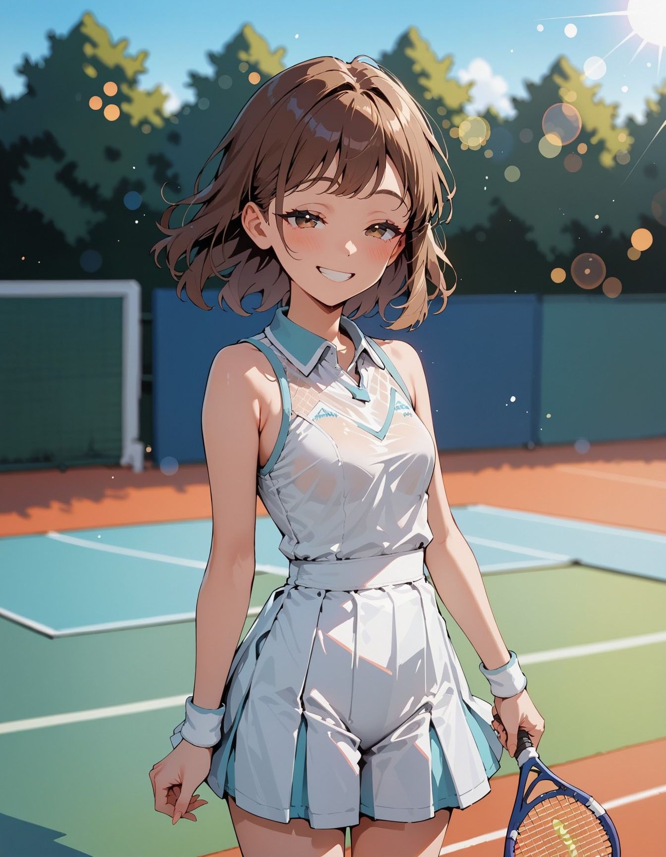 チン●大好きなテニス部員ちゃん - サンプル画像 1