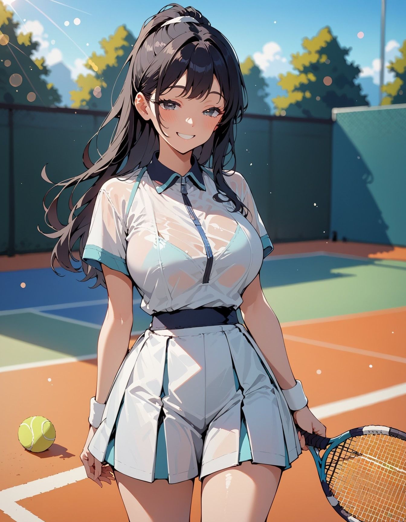 チン●大好きなテニス部員ちゃん2 - サンプル画像 1