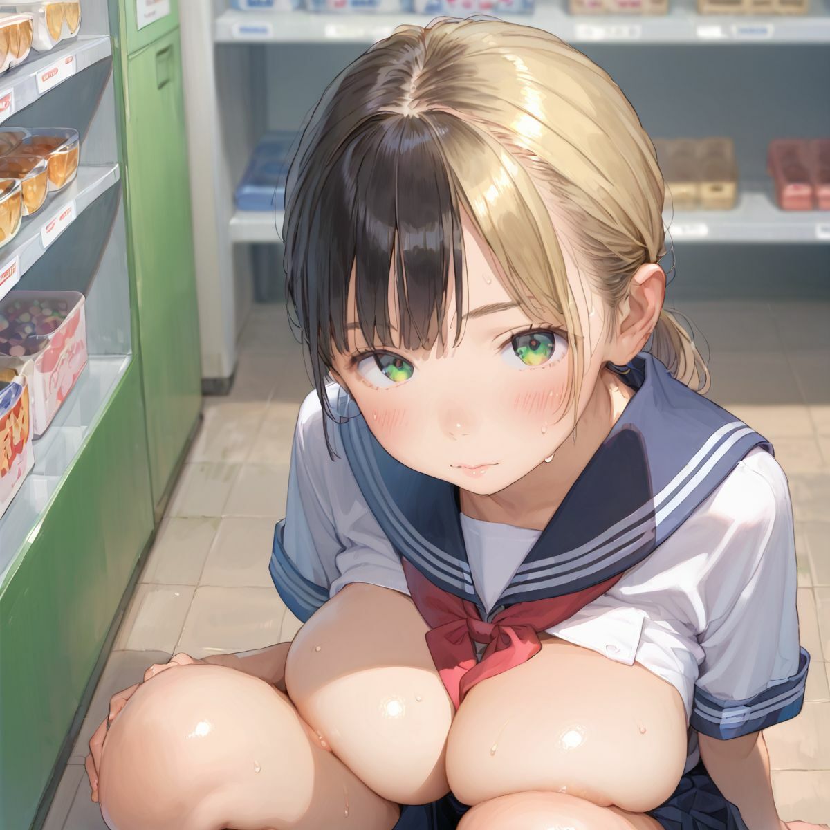 弟の万引きを庇うためにコンビニで公衆生中出しえっちをしにきた爆乳JKのお姉ちゃんがめちゃくちゃ可愛くてエロい05 - サンプル画像 4