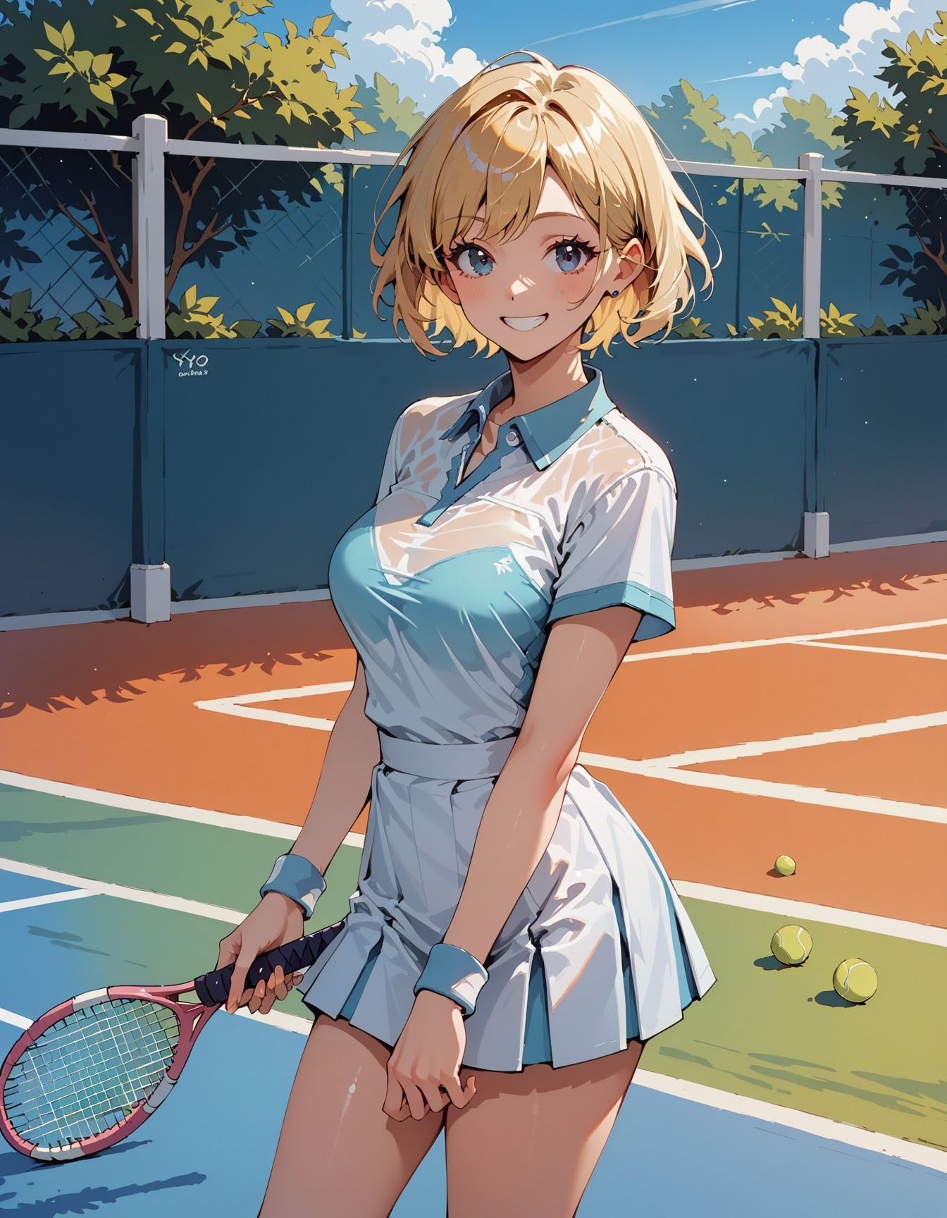 チン●大好きなテニス部員ちゃん3 - サンプル画像 1