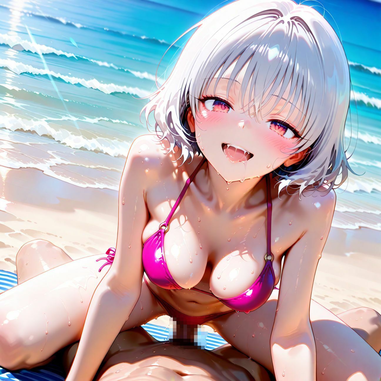 【part5】年下彼女と浜辺で濃厚イチャらぶセックス - サンプル画像 7