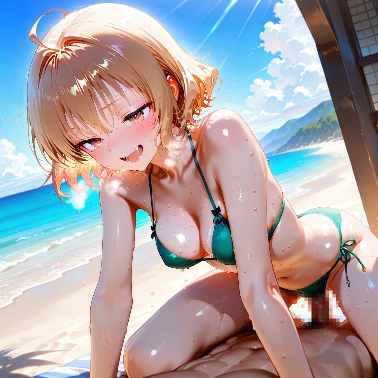 【part6】年下彼女と浜辺で濃厚イチャらぶセックス - サンプル画像 7