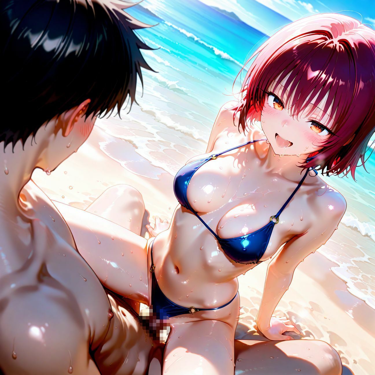 【part7】年下彼女と浜辺で濃厚イチャらぶセックス - サンプル画像 7