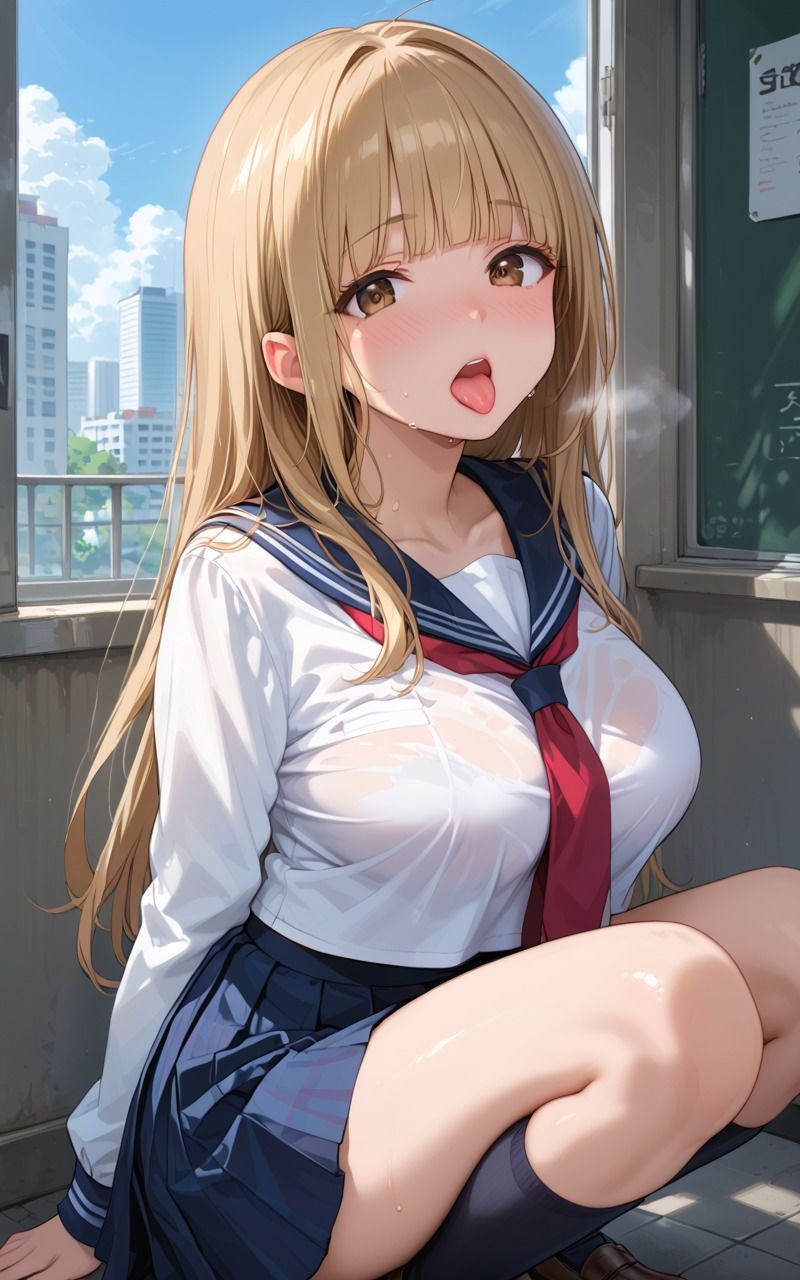 金髪ギャルと甘々えっち〜実は清楚で処女でした - サンプル画像 8