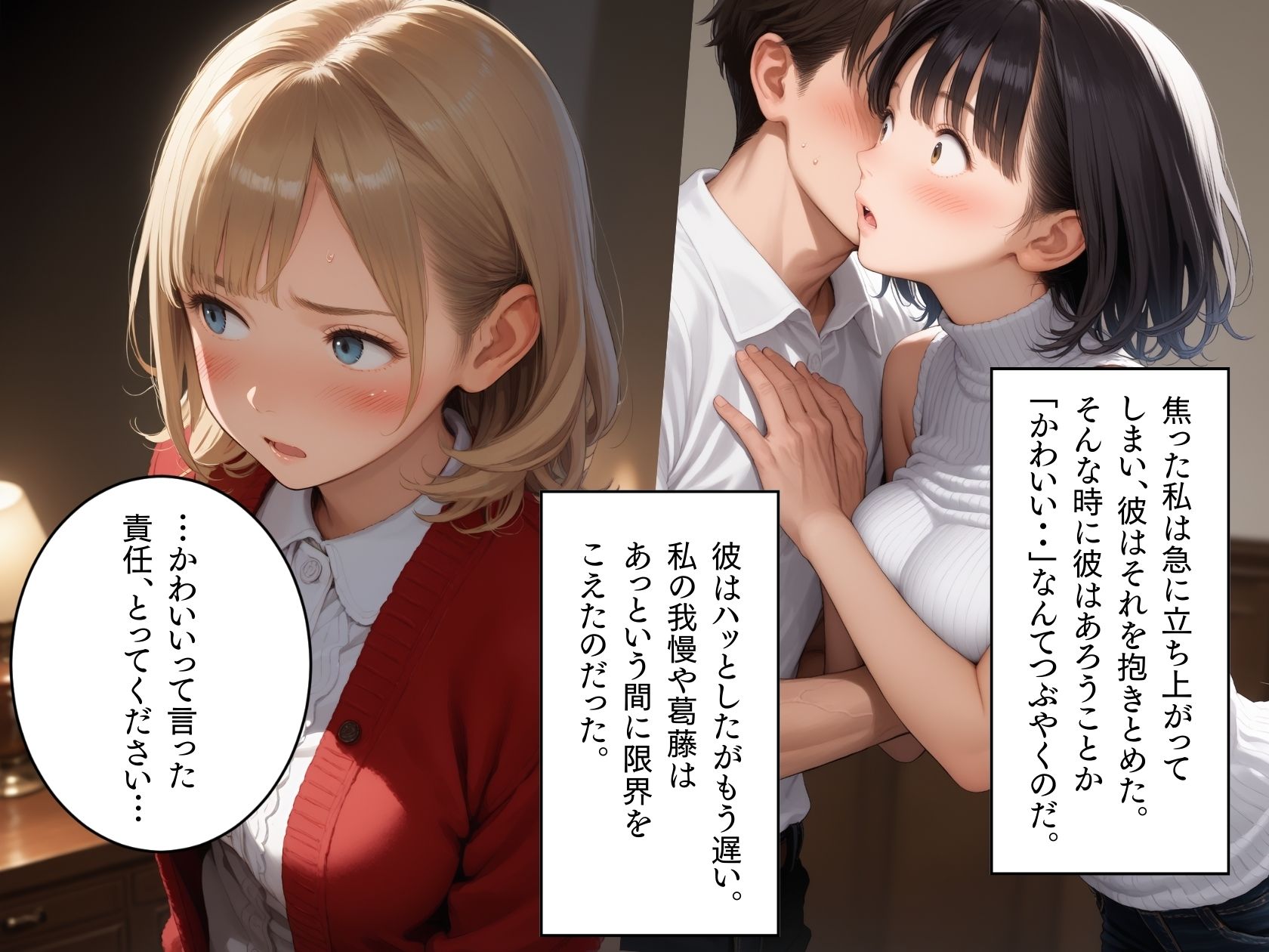 家庭教師と娘のHをみたお母さんが欲情してしまい、娘から寝取ってしまった話 - サンプル画像 5