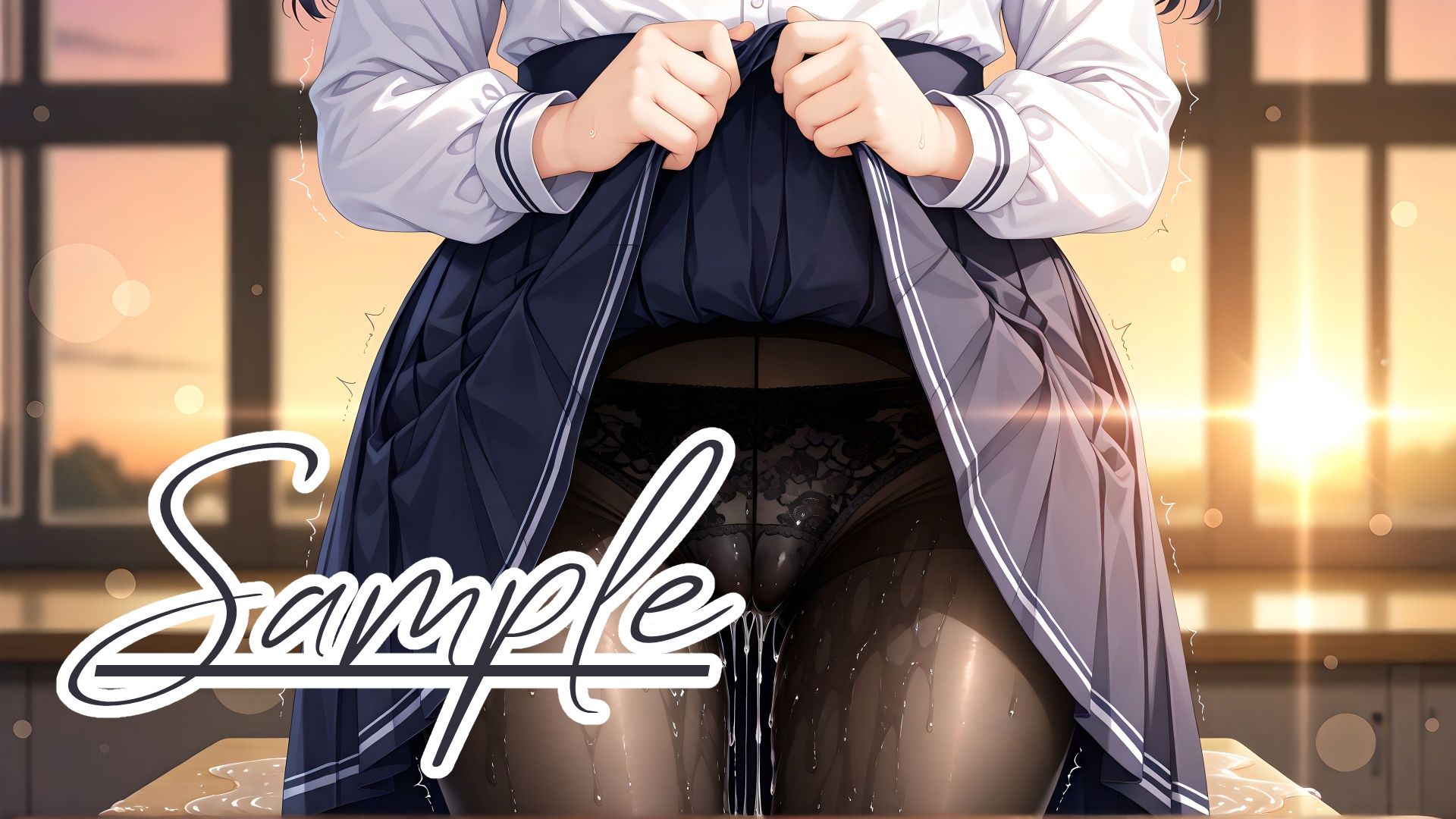 制服＆濡れパンツ盛合せコレクション - サンプル画像 9
