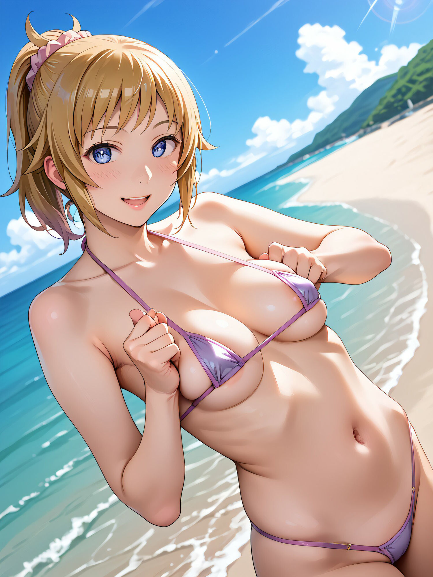 フ◯ナのえちえちビーチ - サンプル画像 1