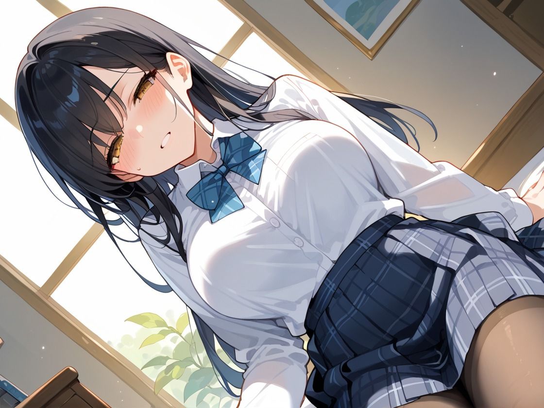 放課後女子◯生  巨乳ではち切れそうな制服に興奮度MAX！ - サンプル画像 3