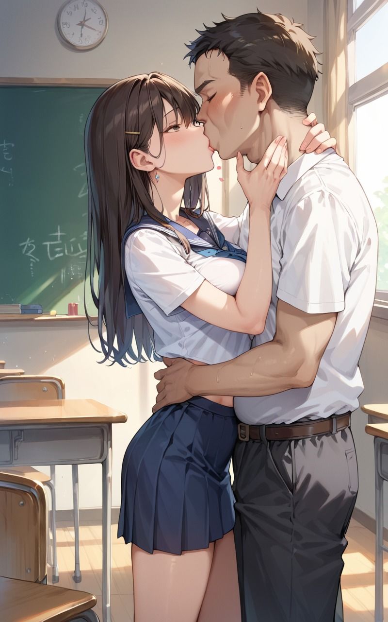 可愛い教え子に誘惑されたので中出し指導してやった - サンプル画像 1