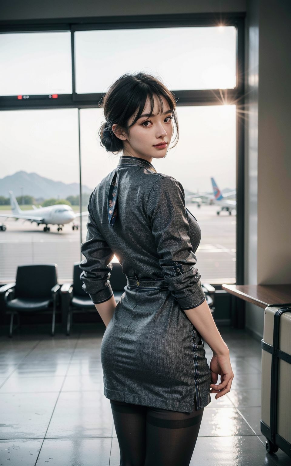 働く女子  CAさん（3） 外資系キャビンアテンダントの制服図録 - サンプル画像 10