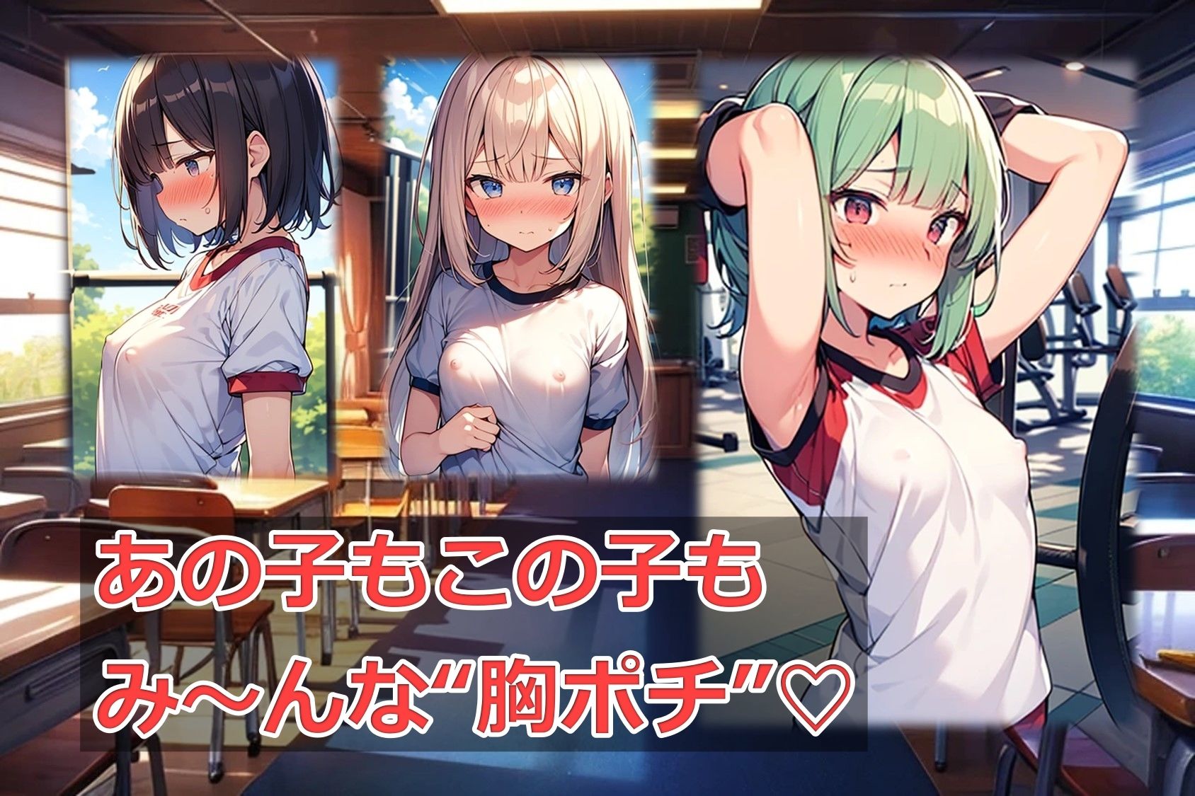 名門スポーツ校の抜き打ち胸ポチ検査 - サンプル画像 1