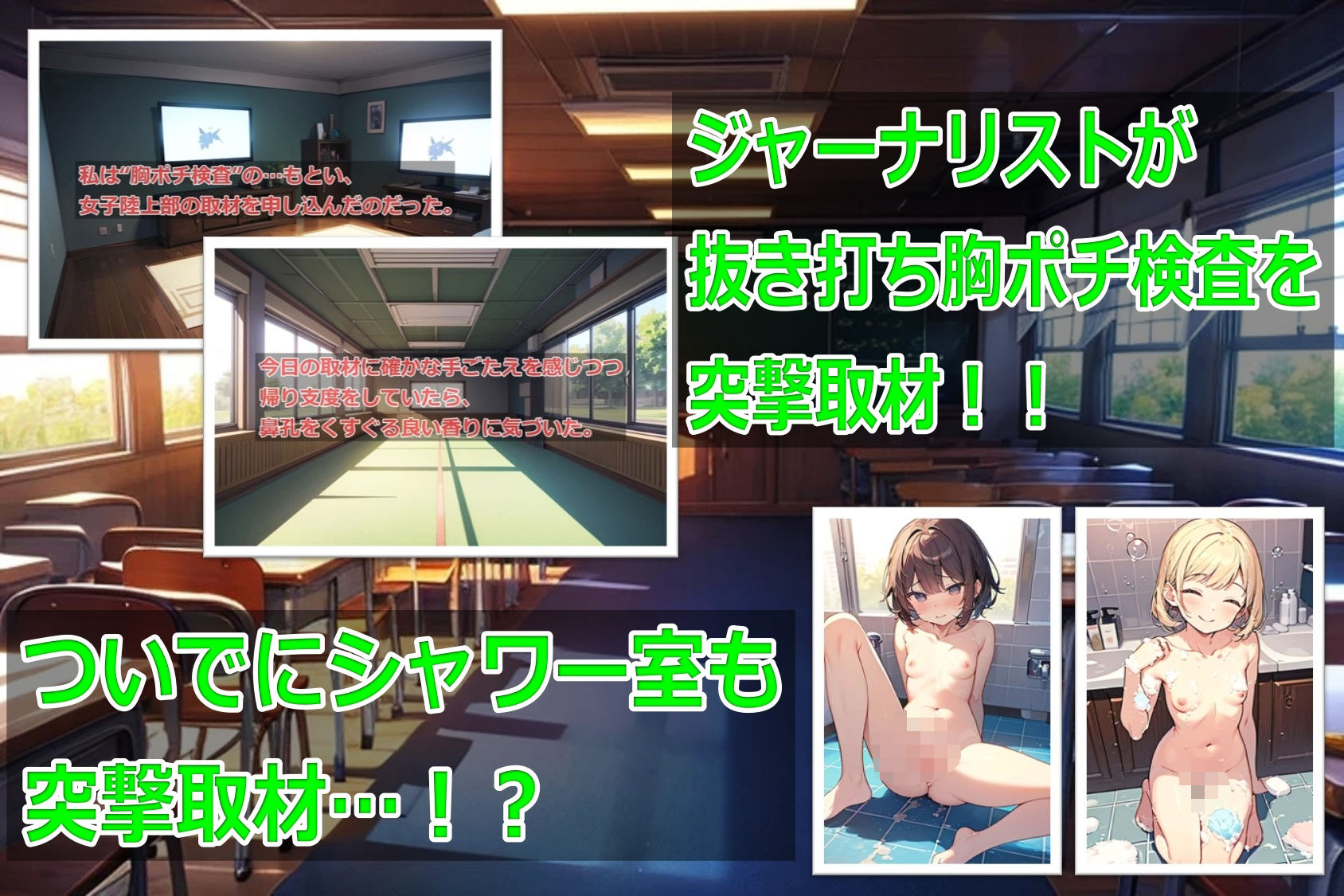 名門スポーツ校の抜き打ち胸ポチ検査 - サンプル画像 2