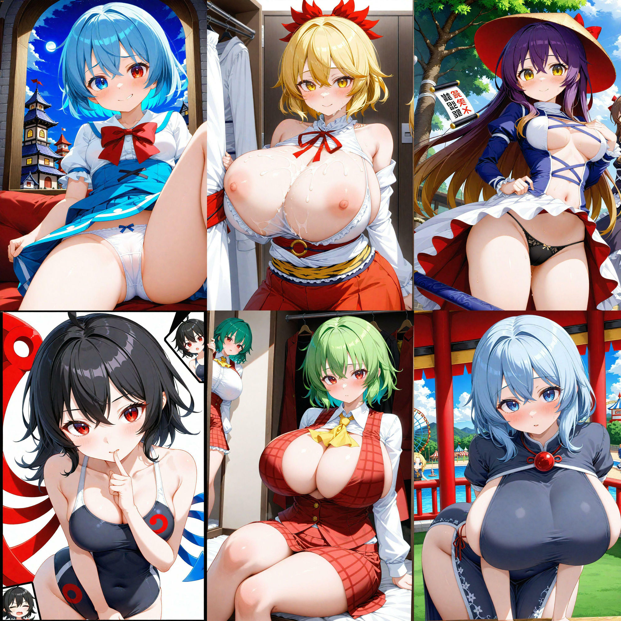 ノーモザイク！東方星蓮船キャラの誘惑 - サンプル画像 2