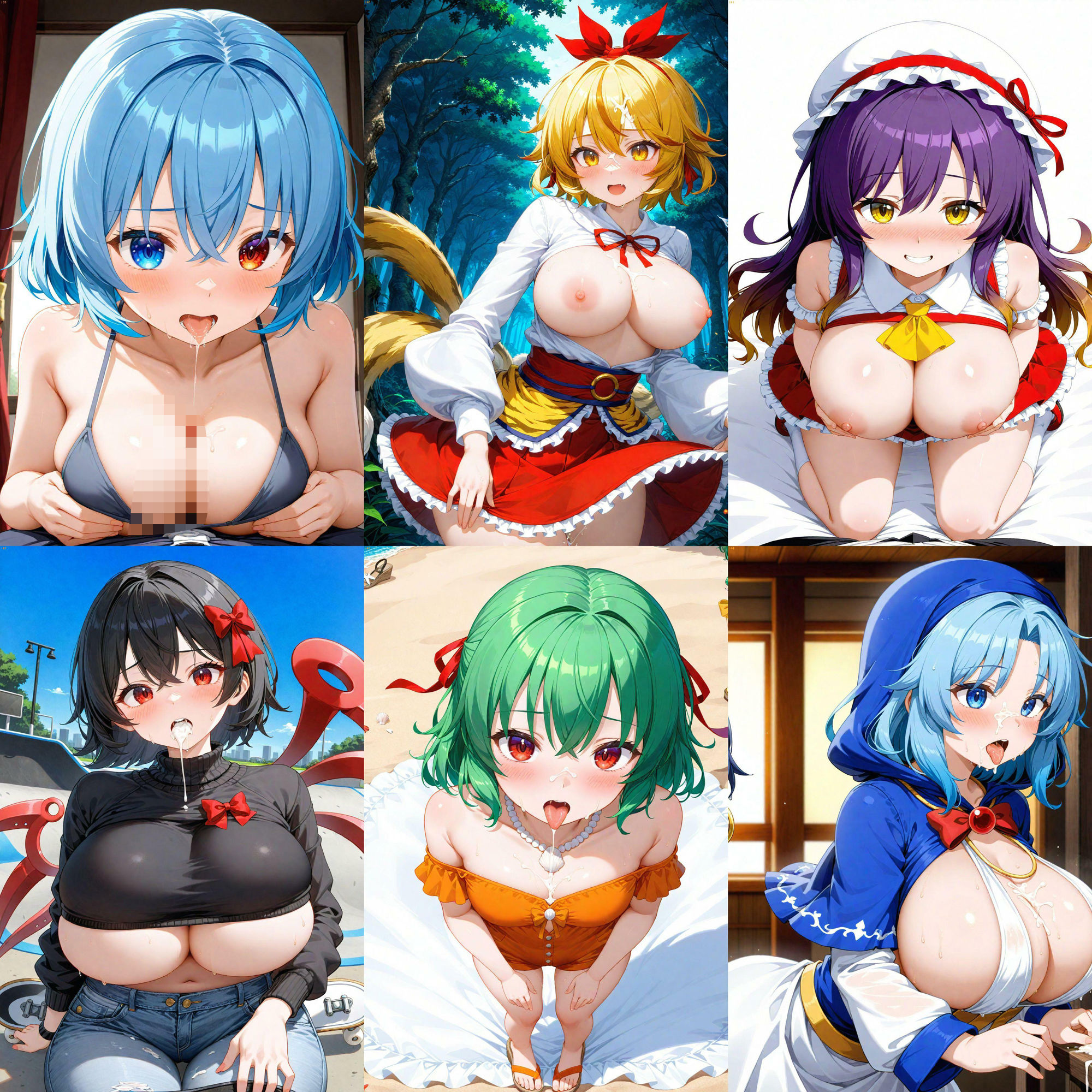 ノーモザイク！東方星蓮船キャラの誘惑 - サンプル画像 4