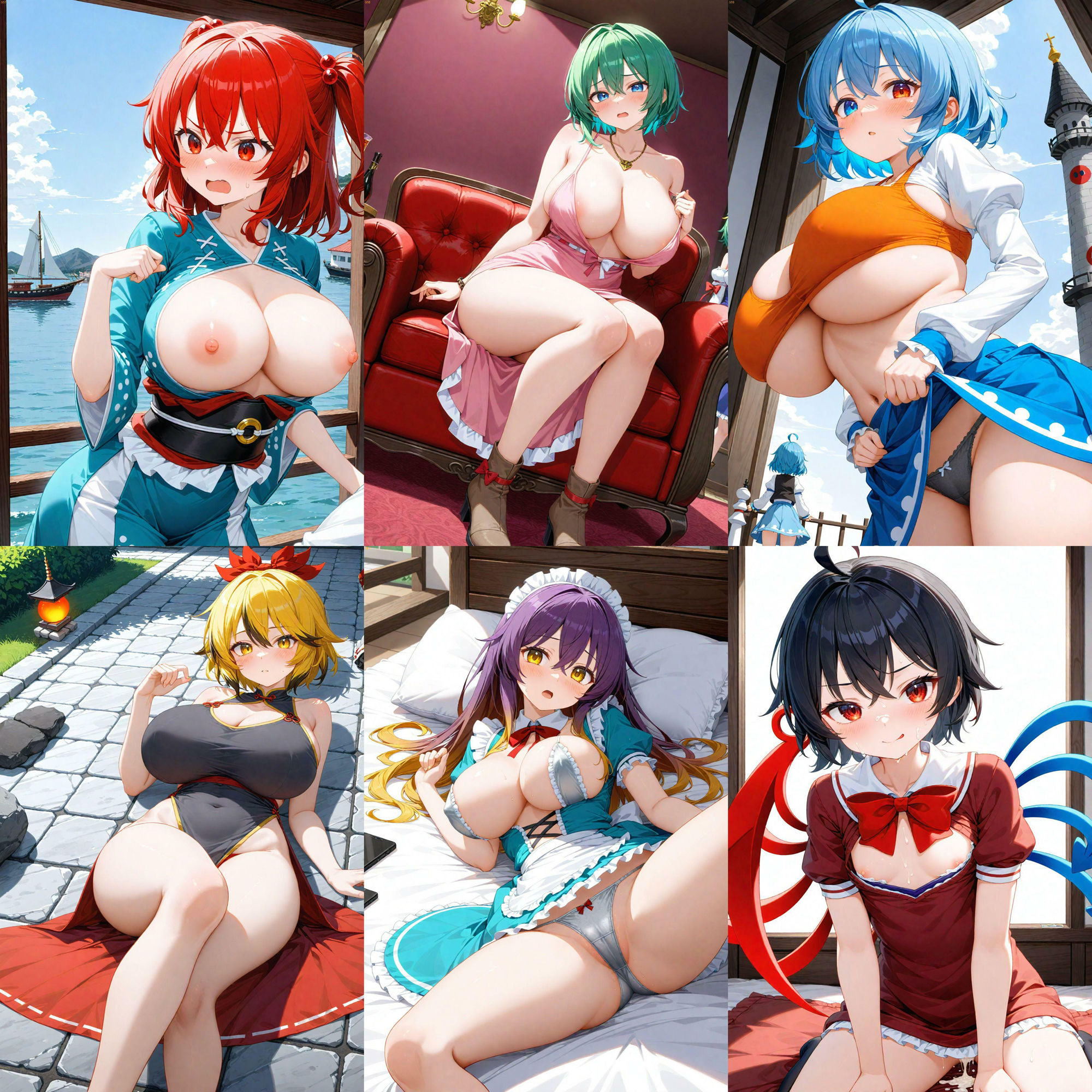 ノーモザイク！東方星蓮船キャラの誘惑 - サンプル画像 7