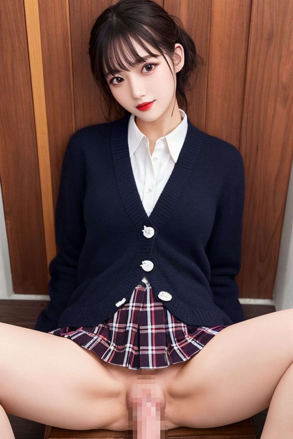 開脚女子校生4  制服色々編 - サンプル画像 10