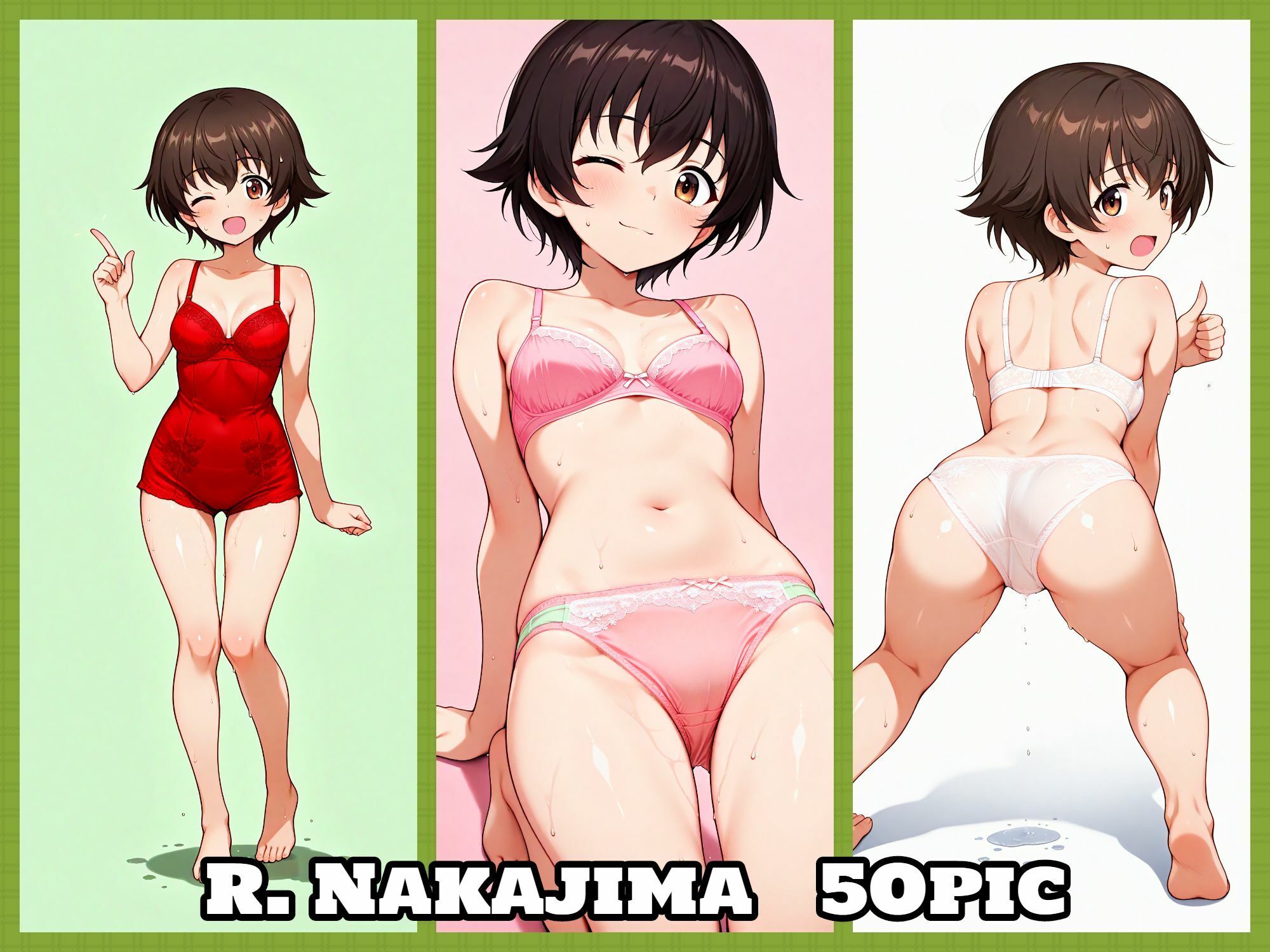 Girls underwear panties and bra レオポンさんチーム編 - サンプル画像 3