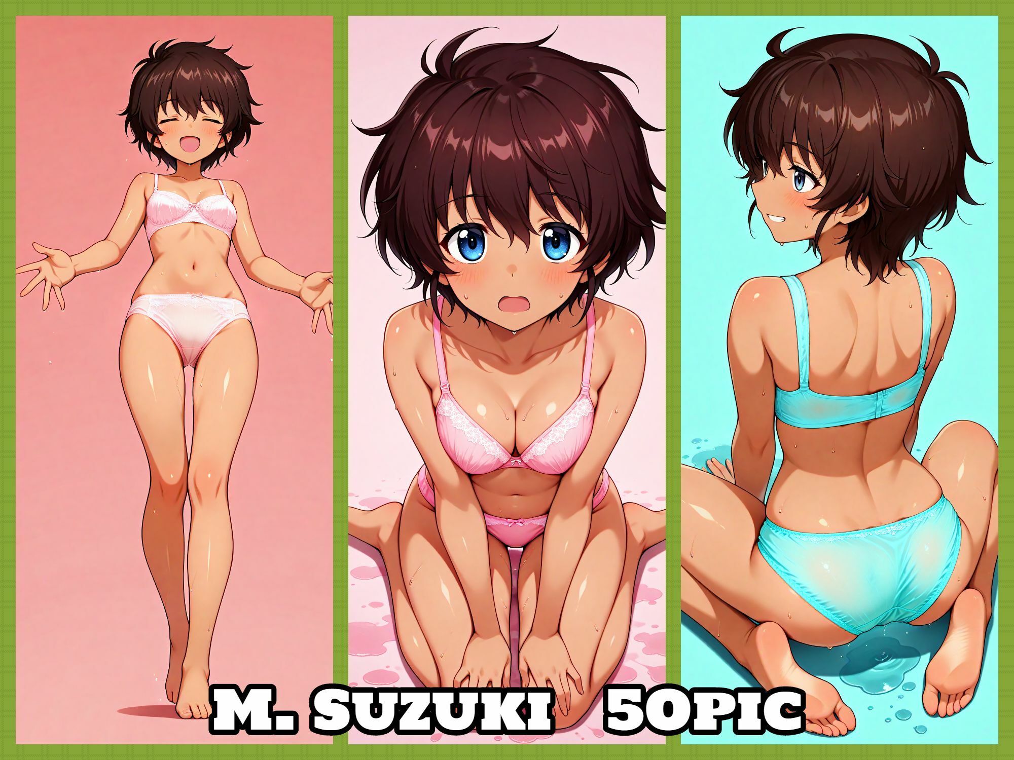 Girls underwear panties and bra レオポンさんチーム編 - サンプル画像 5