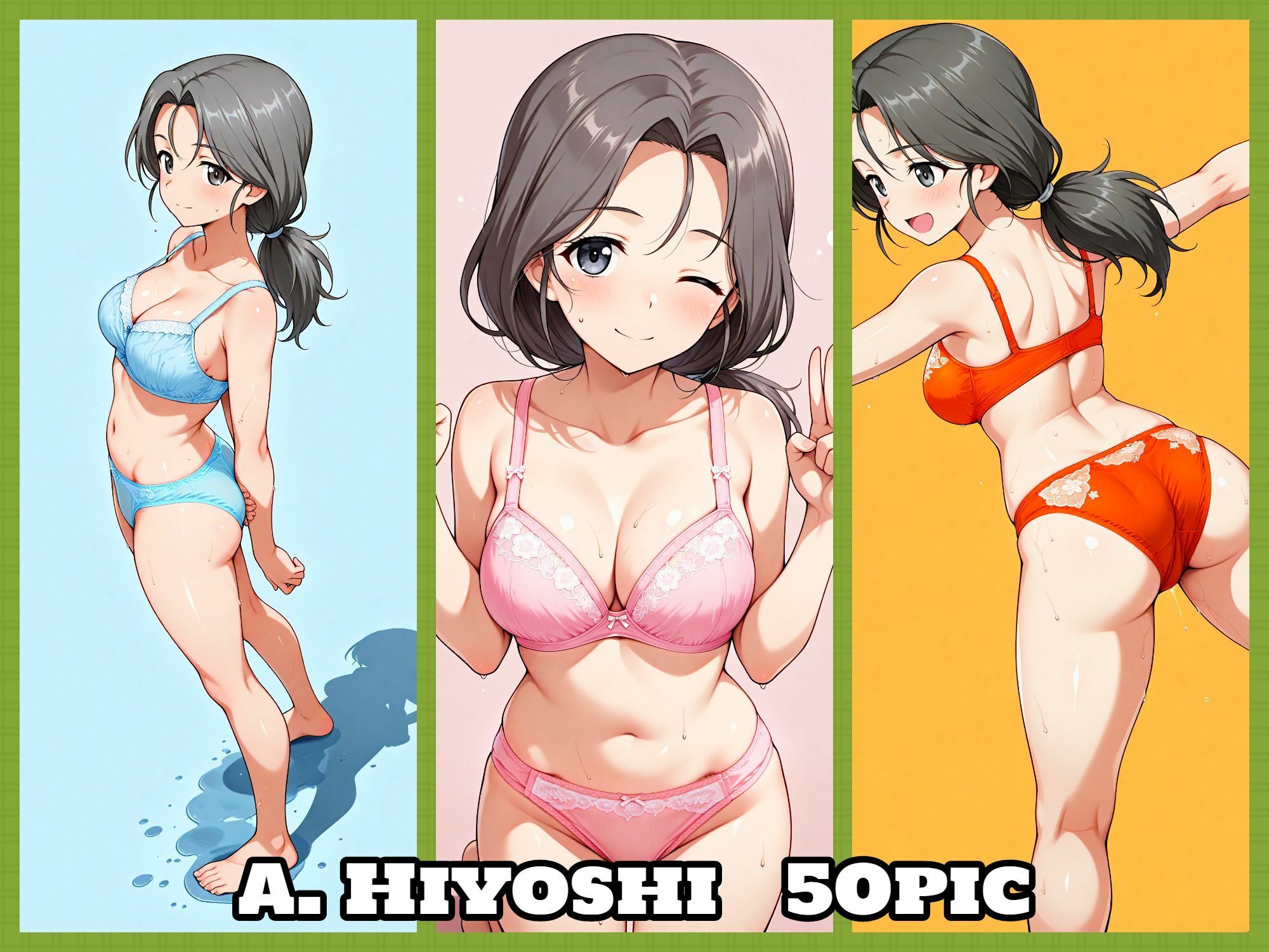 Girls underwear panties and bra アリクイさんチーム編 - サンプル画像 4