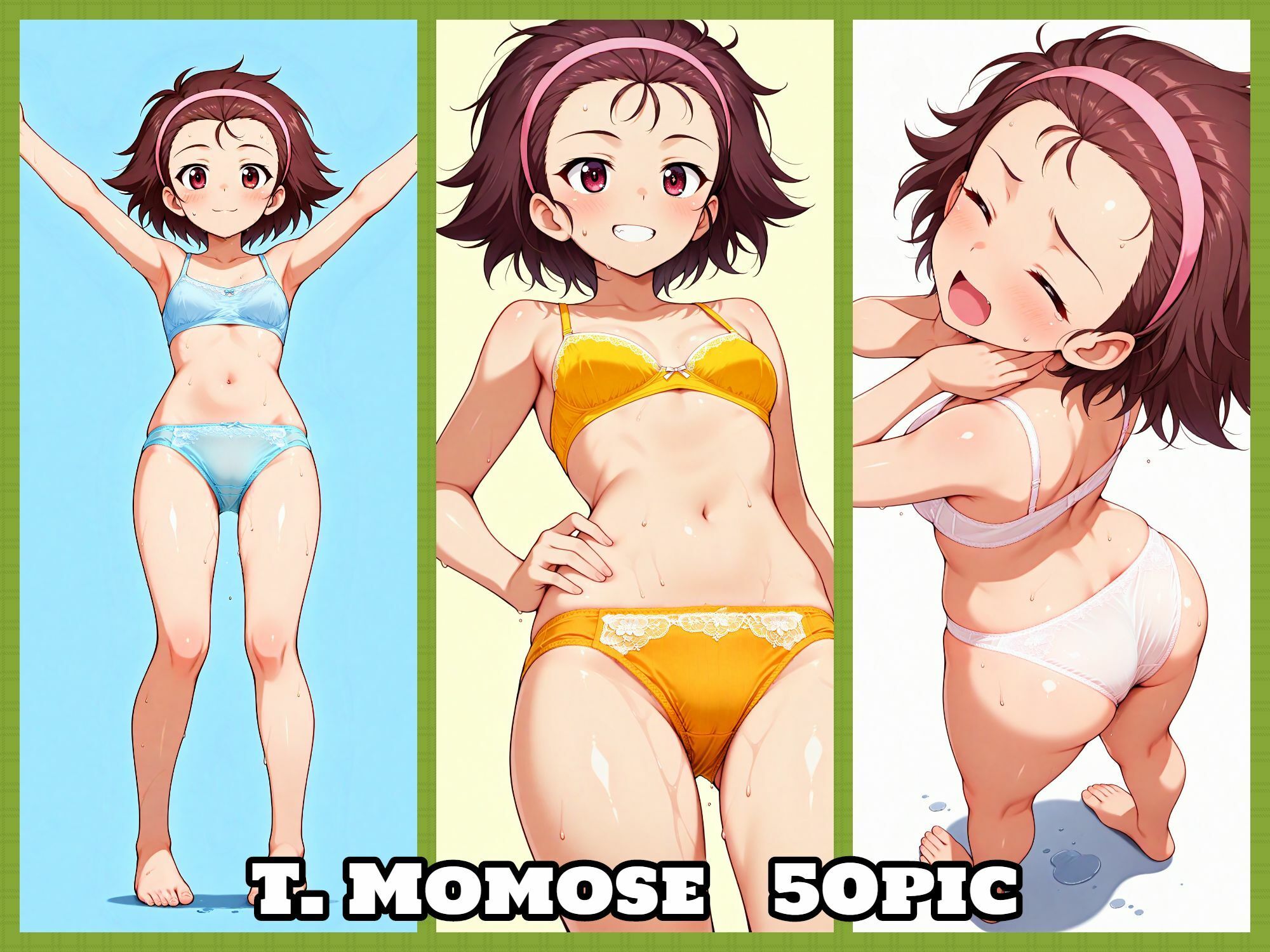 Girls underwear panties and bra アリクイさんチーム編 - サンプル画像 5