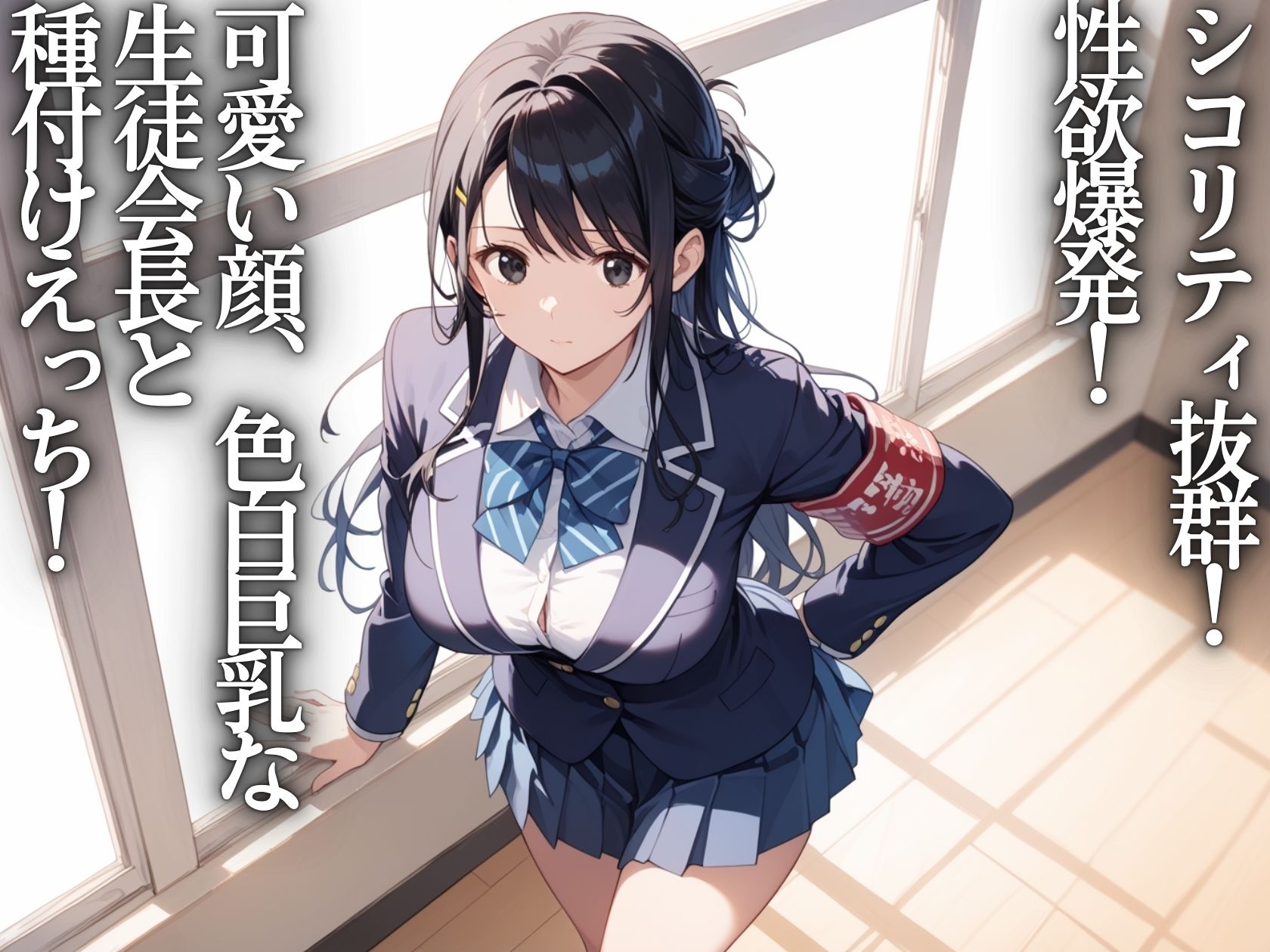 淫乱学園〜生徒会長は種付け専用オナホ - サンプル画像 1