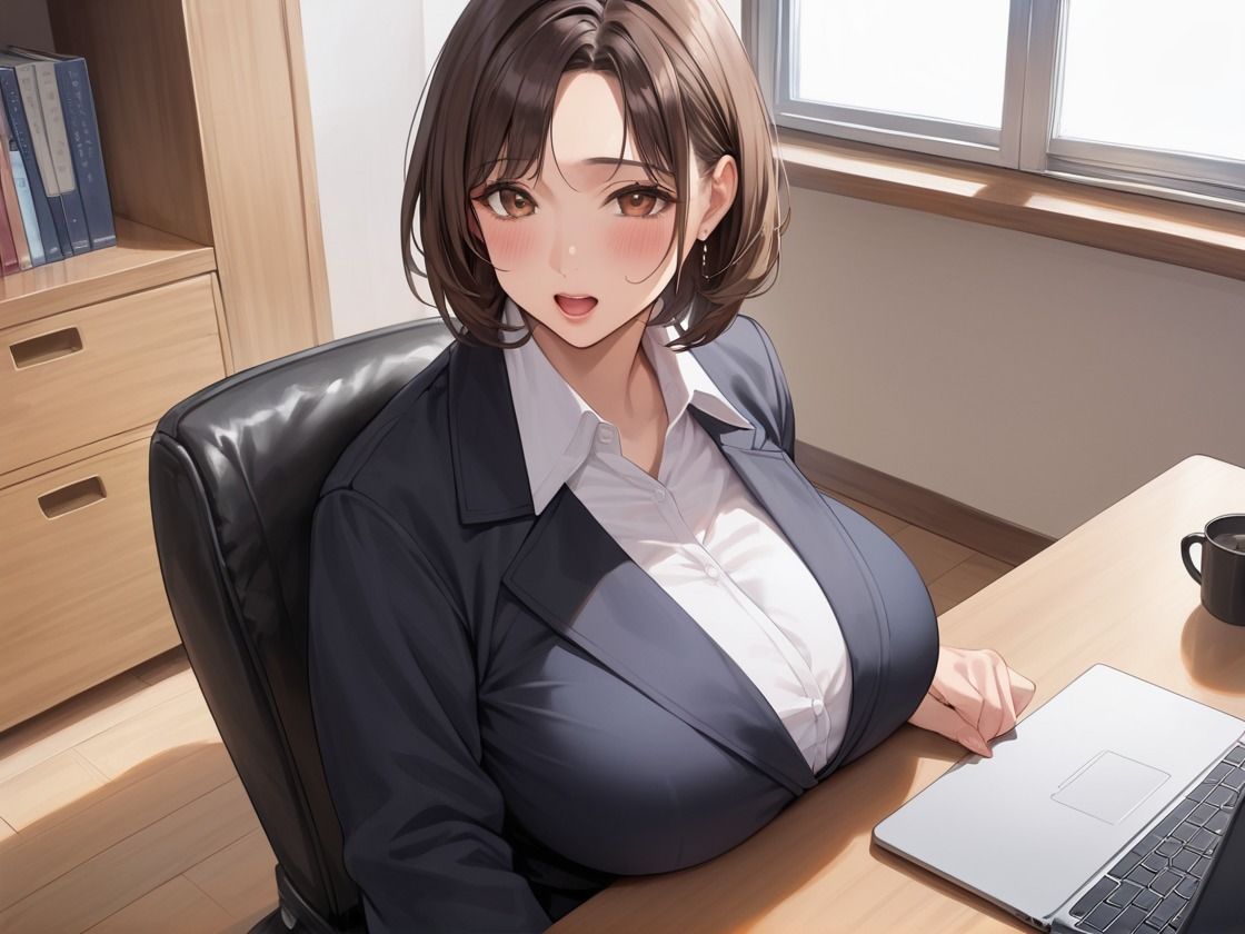 人妻秘書は寝取られる - サンプル画像 1