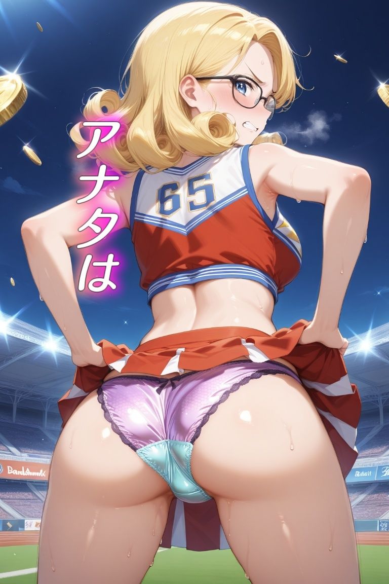嫌な顔でパンツ見せてくる女の子〜チアリーダー編〜 - サンプル画像 5