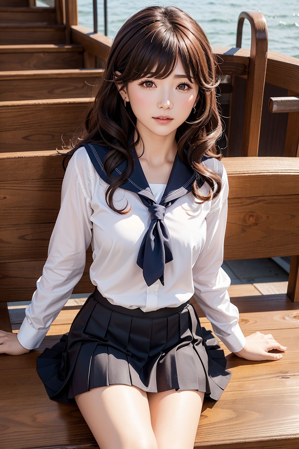 脱衣の天使たち キュートなロングウェーブ2 - サンプル画像 2