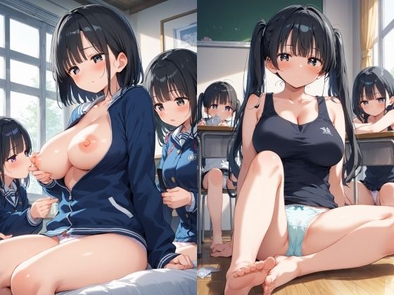 乱交学園、巨乳JKエロエロハーレム合宿 - サンプル画像 1