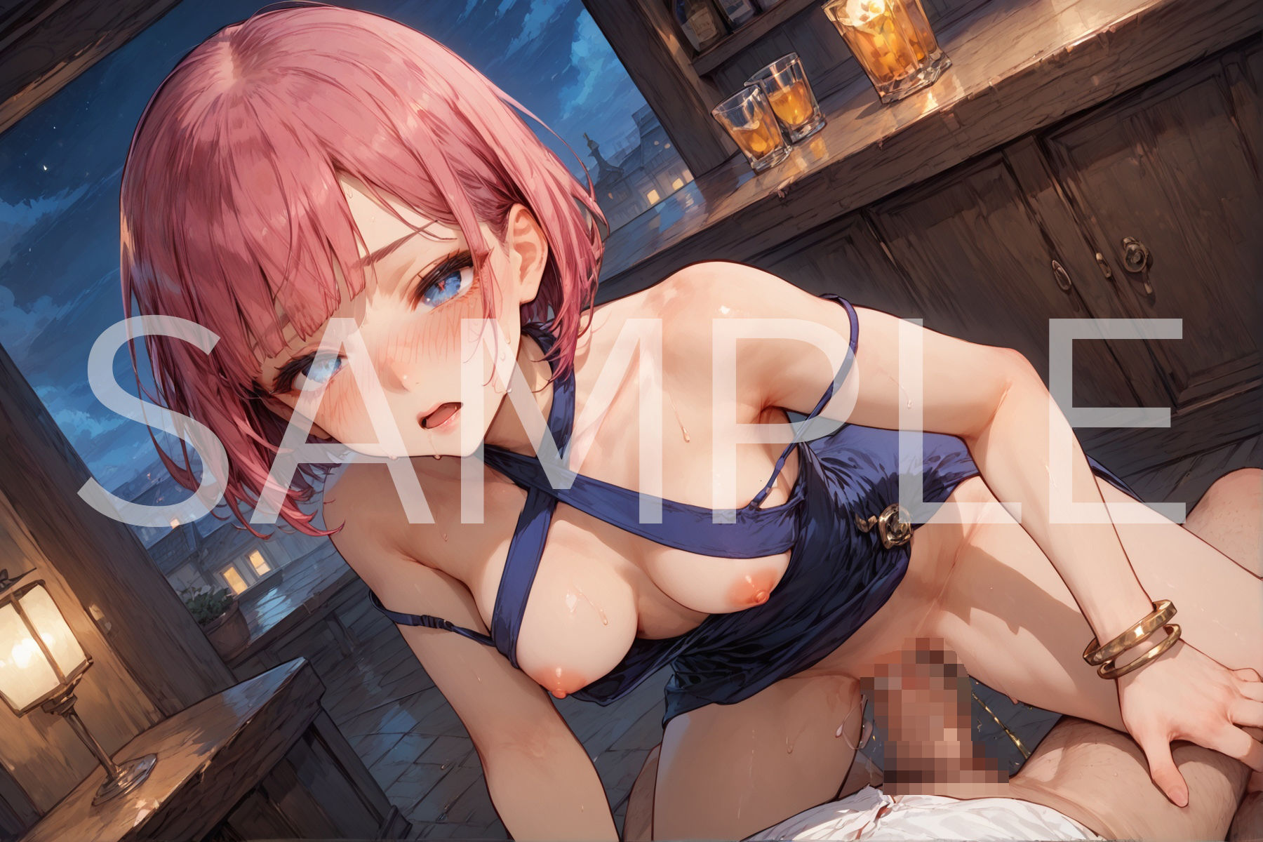 ホルターネックドレスの赤髪少女 - サンプル画像 8