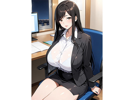 【熟女フェチ】職場のキレイな『40歳主婦』と2人きりで残業に！世間話から距離が縮まり’10年ぶりの汗だくセックス’ - サンプル画像 4