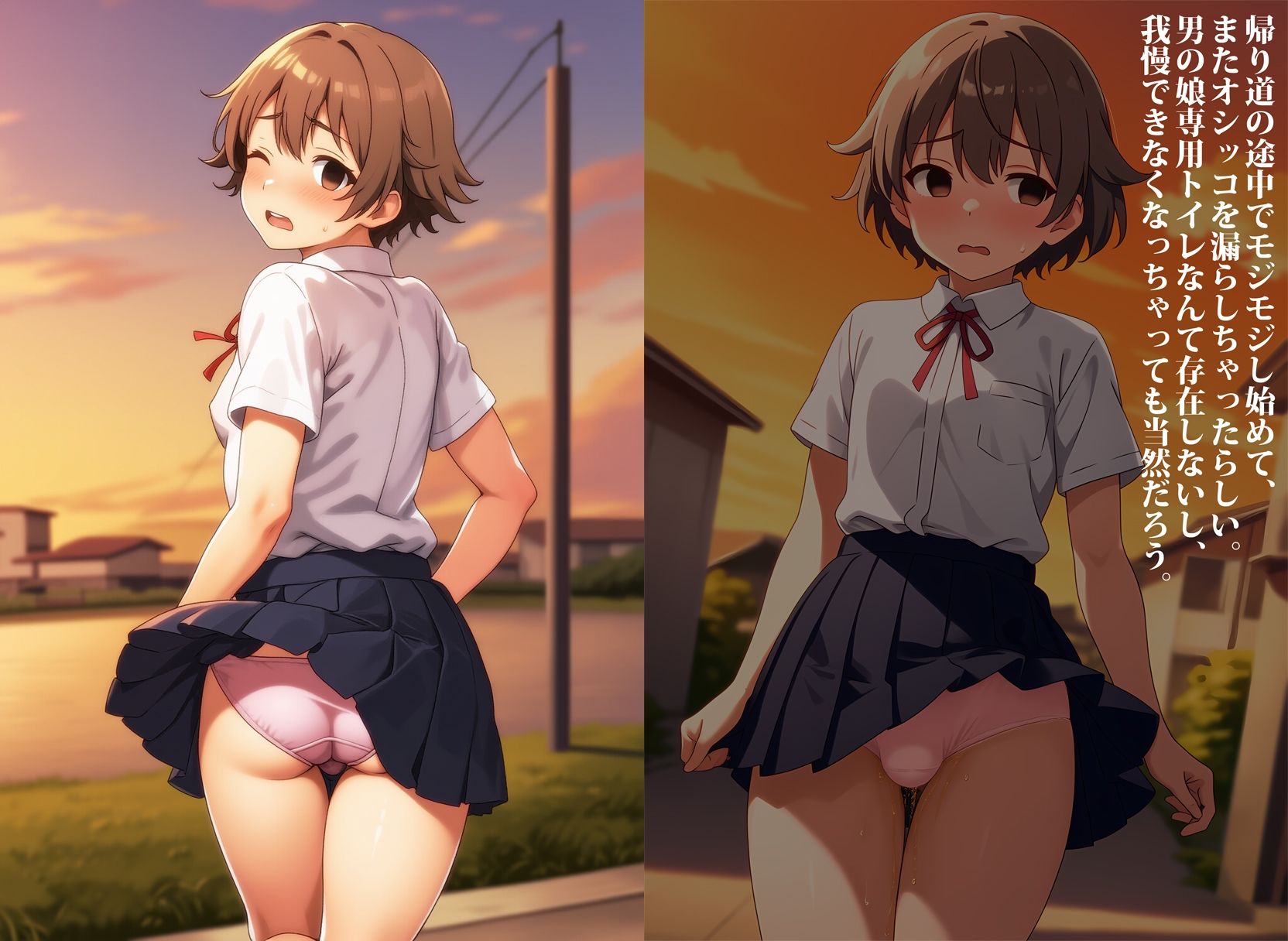 ぽっちゃりメス男子が男の娘に目覚めるまで失禁調教した件 - サンプル画像 2