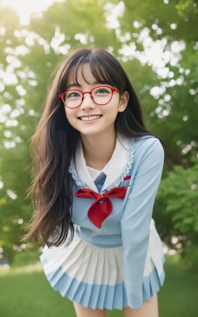 AI美女写真集┃風紀委員の美女 - サンプル画像 2