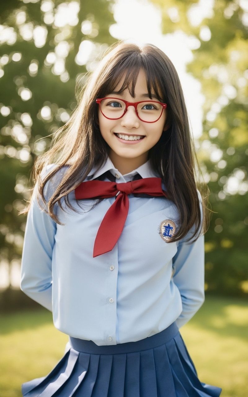 AI美女写真集┃風紀委員の美女 - サンプル画像 3