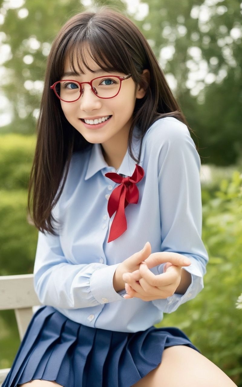 AI美女写真集┃風紀委員の美女 - サンプル画像 4