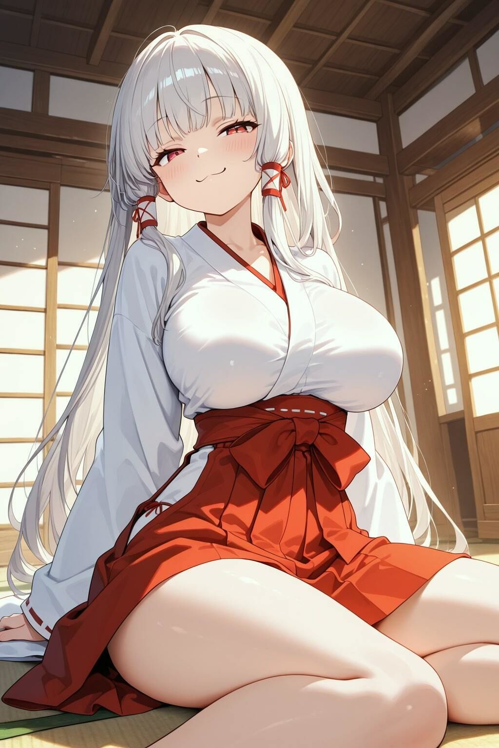 バイトの巫女に性指導 - サンプル画像 4