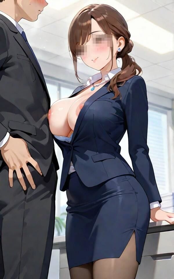 新人痴女オフィス  先輩、私のカラダどうですか？ - サンプル画像 4