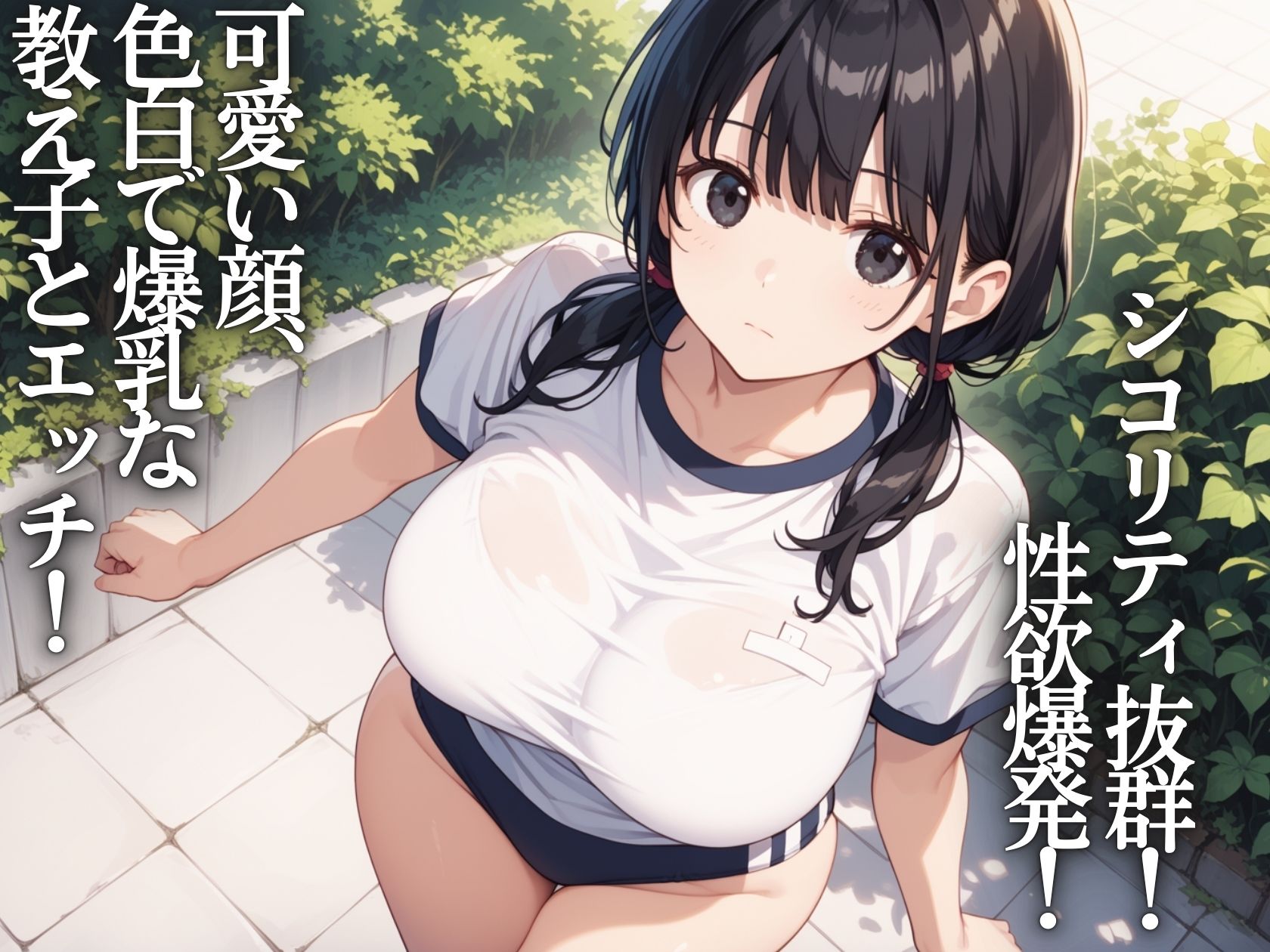 爆乳学園〜ブルマ体操着JKと子作り性教育 - サンプル画像 1