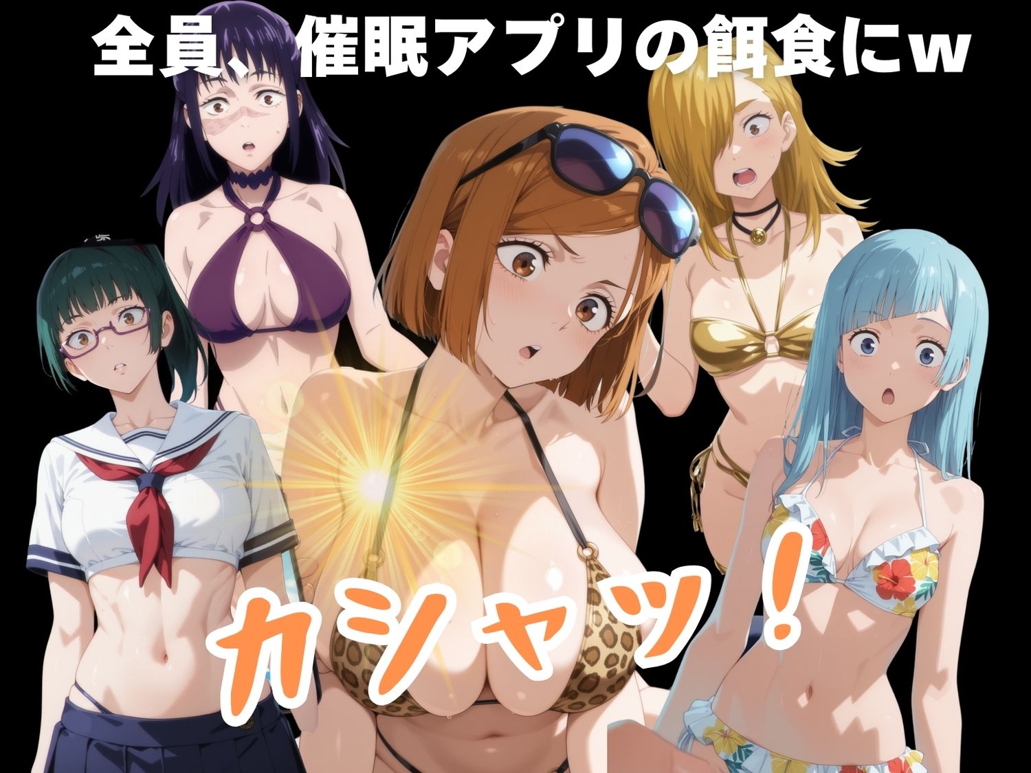 寝取られた水着の呪術師 - サンプル画像 2