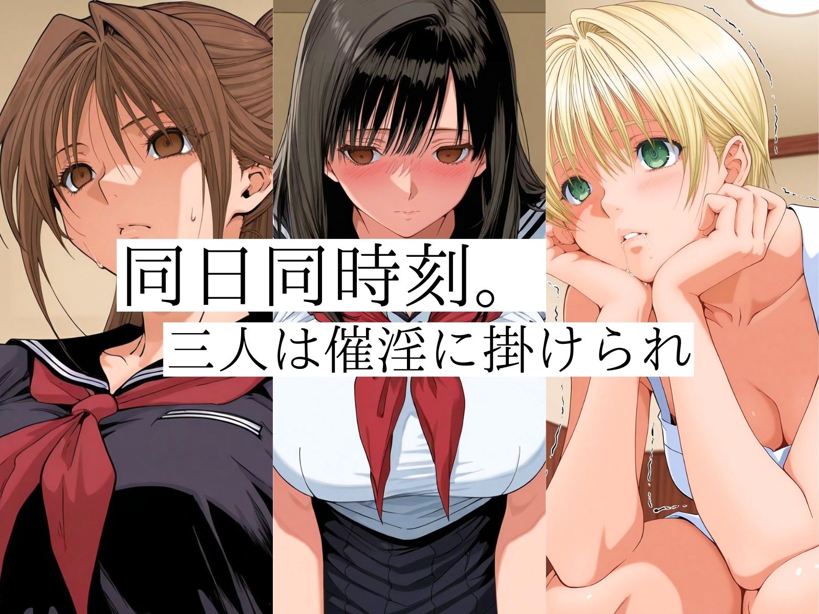 催淫突撃テントハウス AYA＆TSUKASA＆SATSUKI - サンプル画像 1