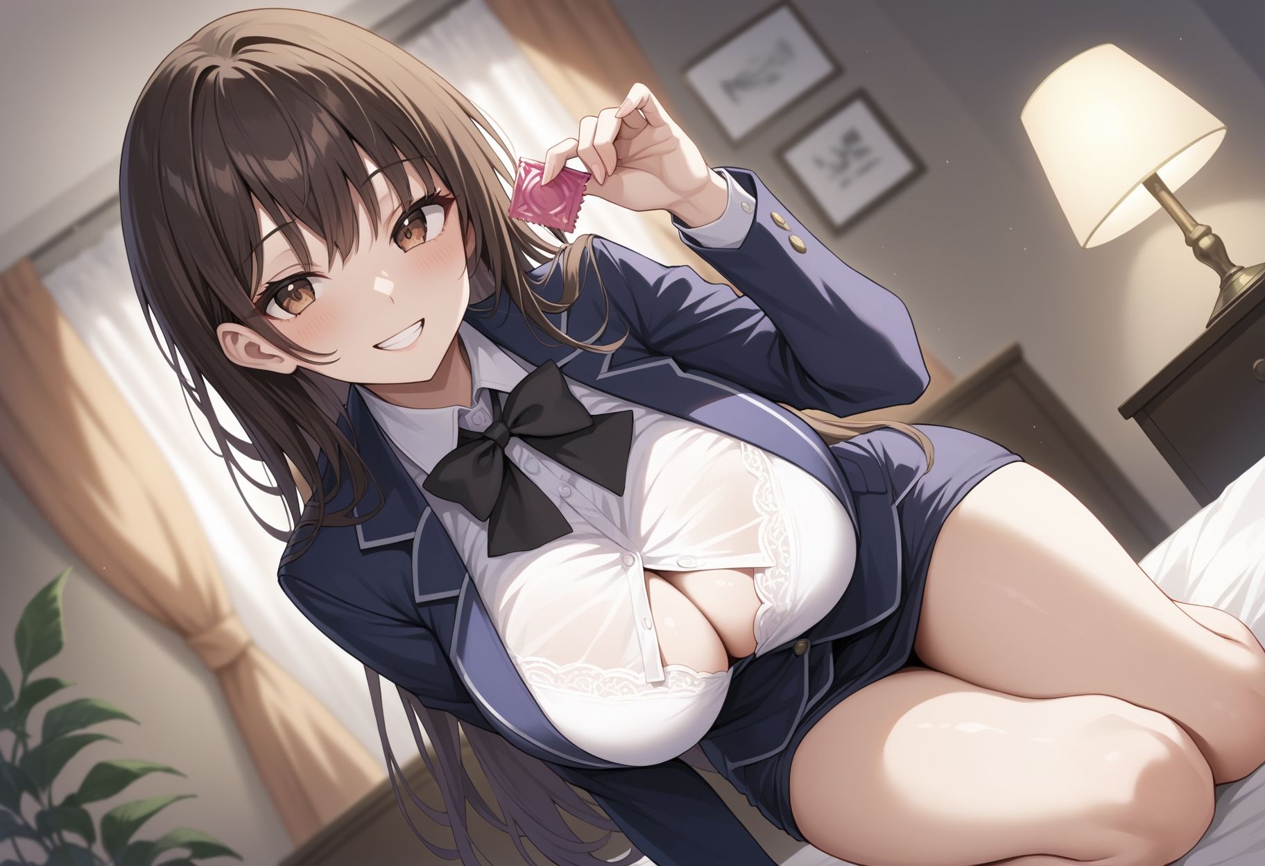 巨乳女子校生  放課後えっち - サンプル画像 2