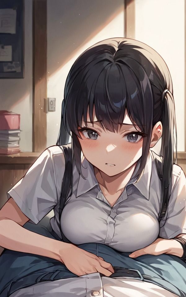 彼女の黒髪、舐めたくなる乳首、そして視線。 - サンプル画像 8