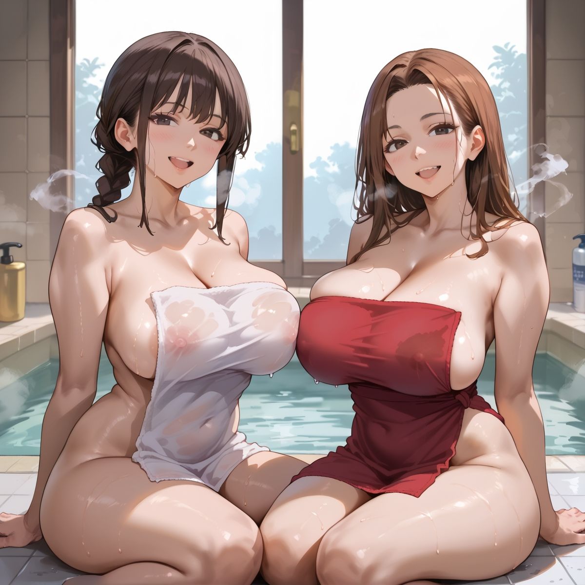 【PART7】ヌキあり！下半身を癒してくれる番台娘 - サンプル画像 2