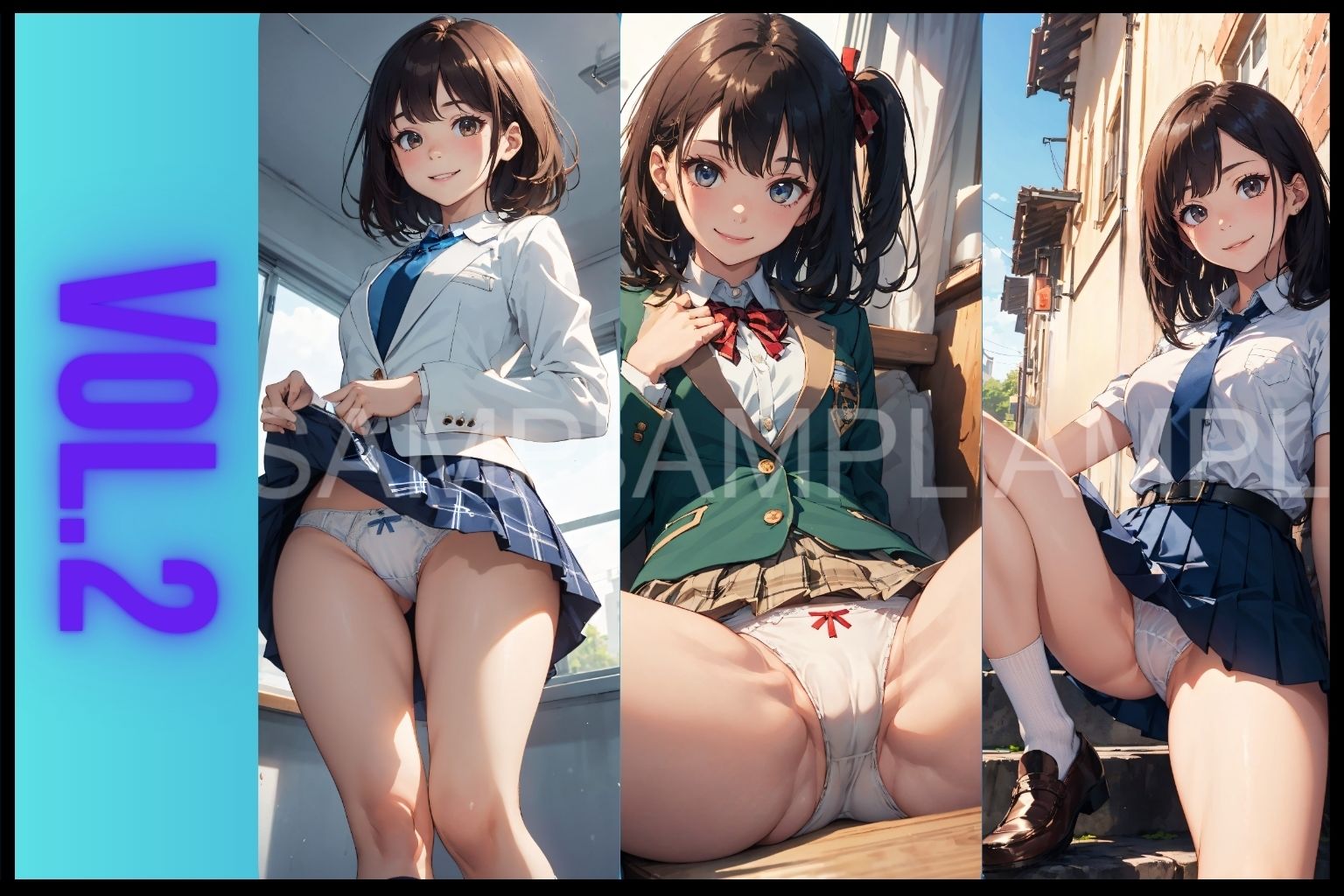 制服女子パンティー図鑑総集編 - サンプル画像 3