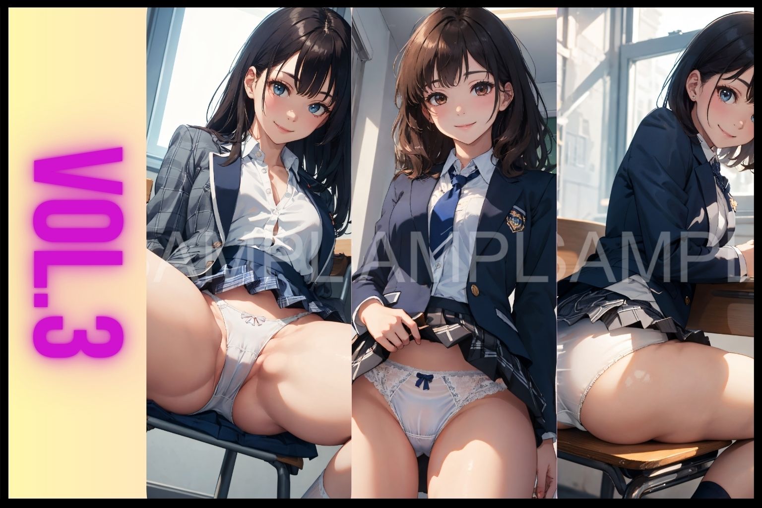 制服女子パンティー図鑑総集編 - サンプル画像 4